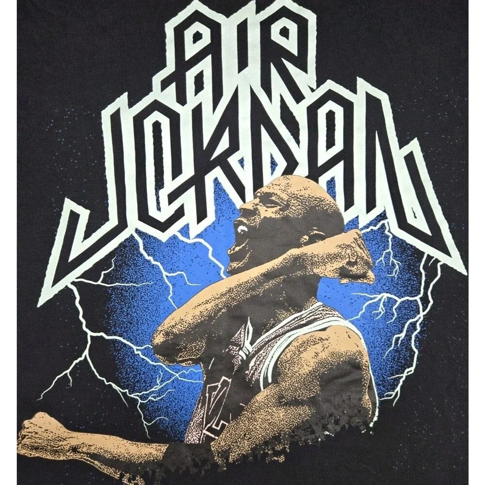 Mens Air Jordan Short Sleeve T Shirt Large Black